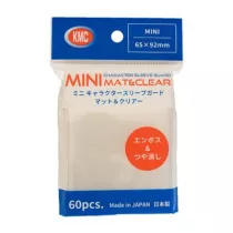 KMC Small Sleeves - Mini Character Sleeve Guard MAT & CLEAR (60 Sleeves)-