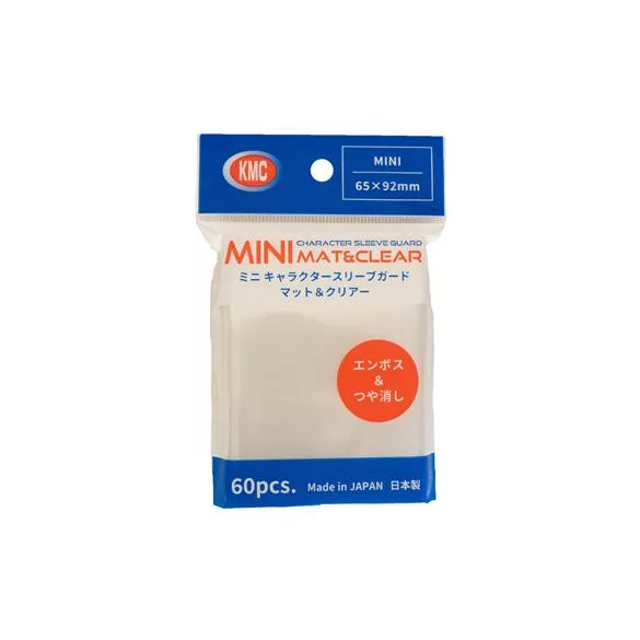 KMC Small Sleeves - Mini Character Sleeve Guard MAT & CLEAR (60 Sleeves)-