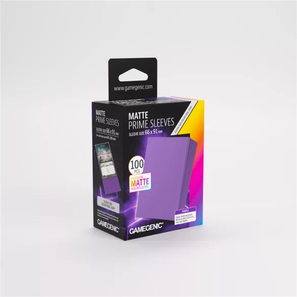 Gamegenic - Matte Prime Sleeves Purple 66x91-GGS10153ML