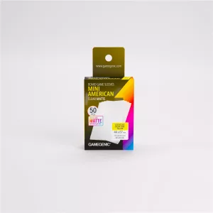 Gamegenic - Board Game Sleeves Mini American Clear Matte-GGS10190ML