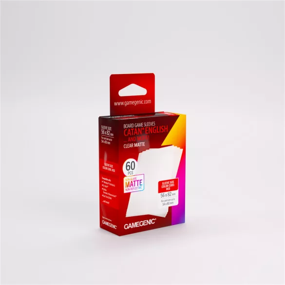 Gamegenic - Board Game Sleeves CATAN English Clear Matte-GGS10197ML