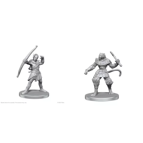 Pathfinder Battles Deep Cuts: Elf Hunter & Catfolk Bandit-97582