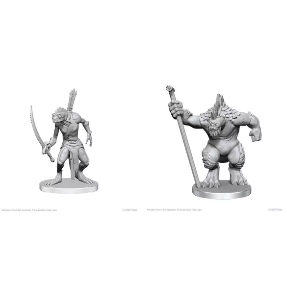 Pathfinder Battles Deep Cuts: Xulgath Skirmisher & Stoneliege-97584