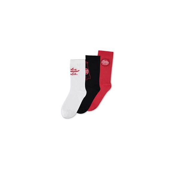 Fallout Nuka Cola - Men's Crew Sock (3Pack) - 39/42-CR375033FAL-39/42