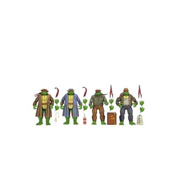 TMNT (Mirage Comics) - 7” Scale Action Figure - Gangster Turtles 4 Pack-NE54510-01