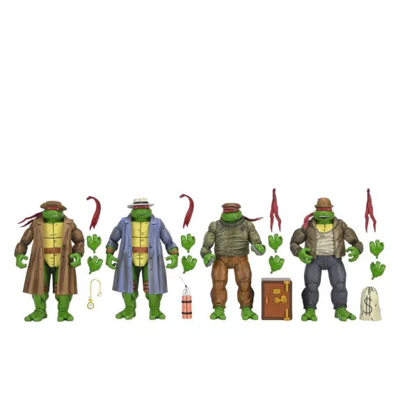 TMNT (Mirage Comics) - 7” Scale Action Figure - Gangster Turtles 4 Pack-NE54510-01
