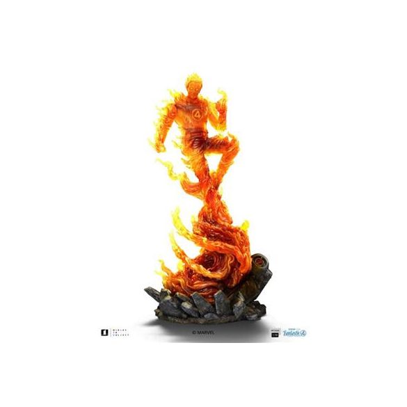 Human Torch Fantastic Four Art Scale 1/10-MARCAS203325-10