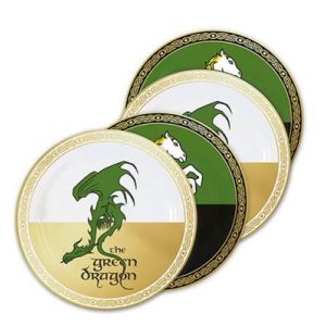 Set of 4 plates Lord of the Ring - Taverns-MAP4501