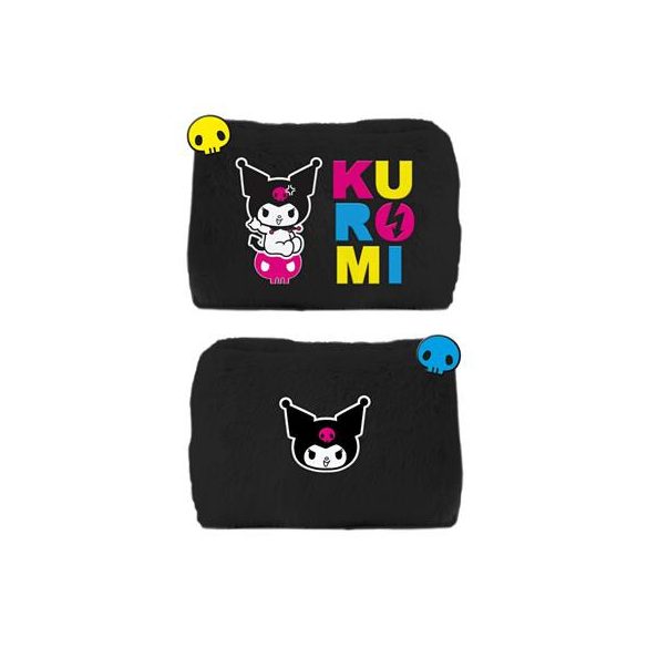 Kuromi (Punk Rocking Out) Plush Pencil Case-SR2402482