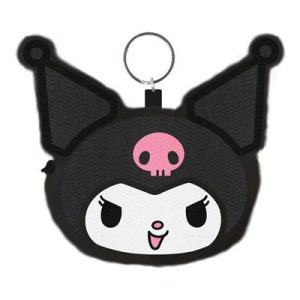 Kuromi (Face) Fluffy Coin Purse-GP2402615