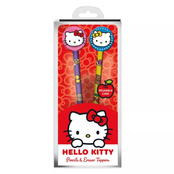 Hello Kitty (Sisters) Pencils And Toppers 2Pk – 2 darabos ceruzaszett topperekkel