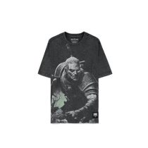 The Witcher - The Wild Hunt Short Sleeved Washed Men's T-shirt (Loose Fit) - 2XL-TS011130WTC-2XL