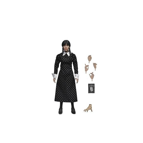 Wednesday - 8” Clothed Action Figure - Wednesday Addams (Classic Dress)-NE42400-01