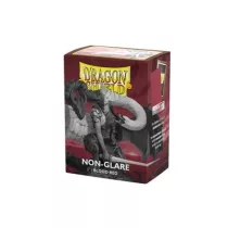 Dragon Shield Matte Non-Glare Sleeves - Blood Red (100 Sleeves)-AT-11824
