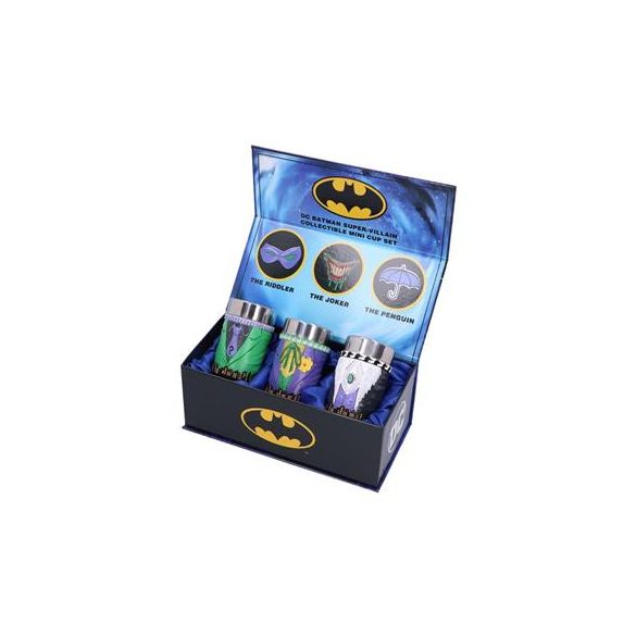 DC Batman Super-Villain Collectible Mini Cup Set-B6636B24