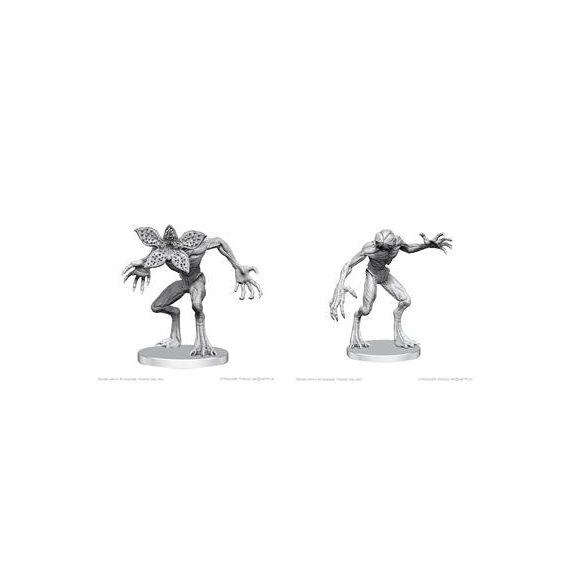 Stranger Things Unpainted Miniatures: Demogorgons - EN-WZK90800