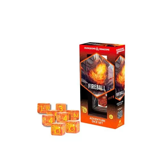 Sirius Dice - Dungeons & Dragons Adventure Dice - Fireball-SDZ2002-25