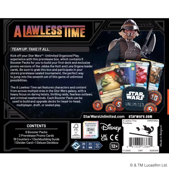 Star Wars: Unlimited – A Lawless Time Prerelease Kit (angol nyelvű)