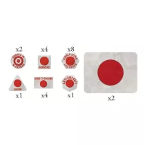 Japanese MW Tokens (x20) and Objectives (x2) - EN-JP901