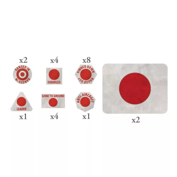 Japanese MW Tokens (x20) and Objectives (x2) - EN-JP901