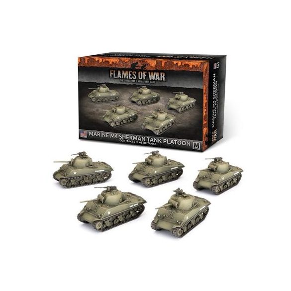 Marine M4 Sherman Platoon (x5 Plastic) - EN-UBX99