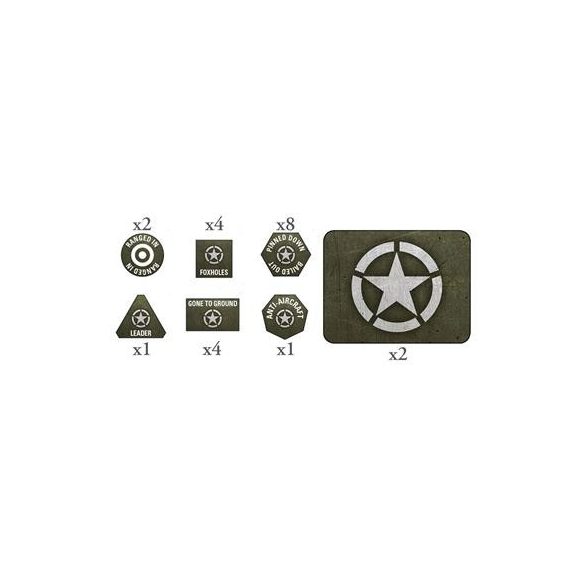 American LW Tokens (x20) and Objectives (x2) - EN-US907