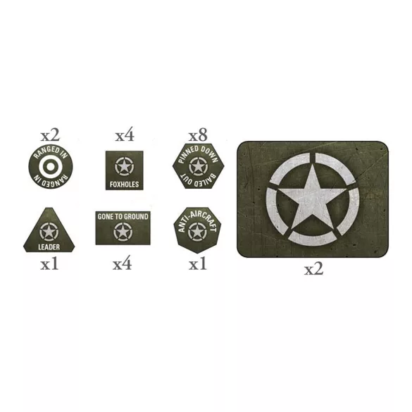 American LW Tokens (x20) and Objectives (x2) - EN-US907