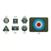 British LW Tokens (x20) and Objectives (x2) - EN-BR905