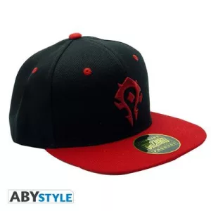 WORLD OF WARCRAFT - Snapback Cap - Black & Red - Horde-ABYCAP030