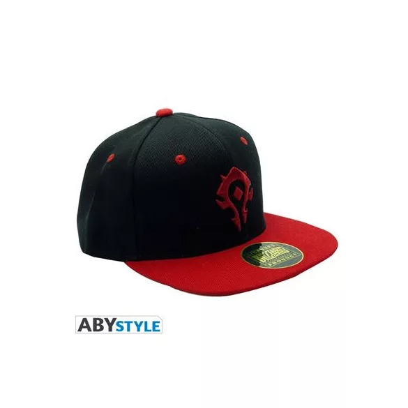 WORLD OF WARCRAFT - Snapback Cap - Black & Red - Horde-ABYCAP030