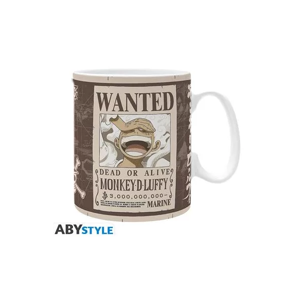 ONE PIECE - Mug - 460 ml - "Luffy Wanted" - subli - box-ABYMUGA581