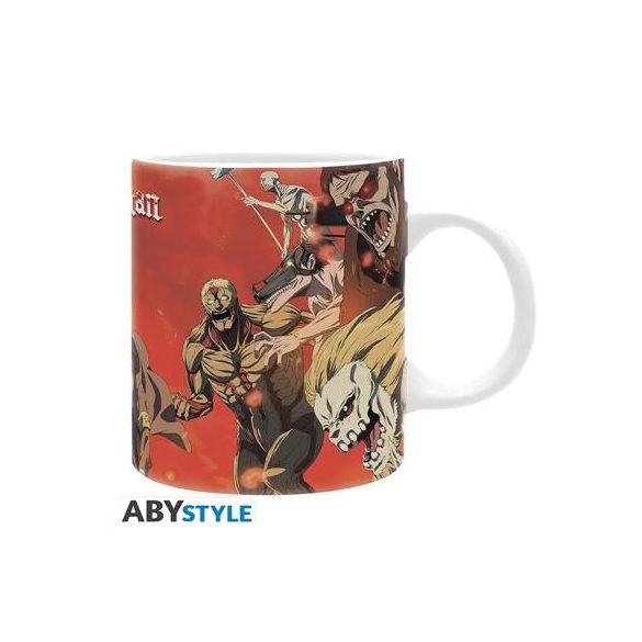 ATTACK ON TITAN - Mug - 320 ml - Battle scene season 4 - subli-ABYMUGA115
