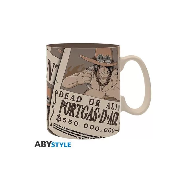 ONE PIECE - Mug - 460ml - Wanted Ace - cardboard box-ABYMUGA455