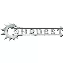Conquest - Spires Logo on Lunar Marbled Dice with Black pips - 24 per pack-PBW6570