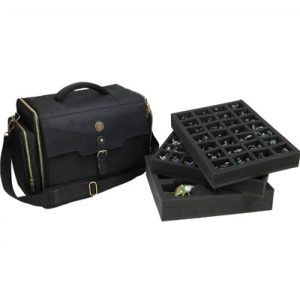 ENHANCE Wide Base Miniature Figure Vault - Case for 58 Minis + Custom Foam Tray-ENTTCFM110BKEW