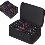 ENHANCE Wide Base Miniature Figure Vault - Case for 58 Minis + Custom Foam Tray-ENTTCFM110BKEW