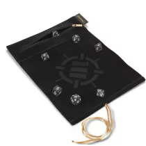 ENHANCE Roll on a Scroll™ Dice Rolling Mat & 7pc Acrylic Dice Set Black-ENTTDRS100BKEW