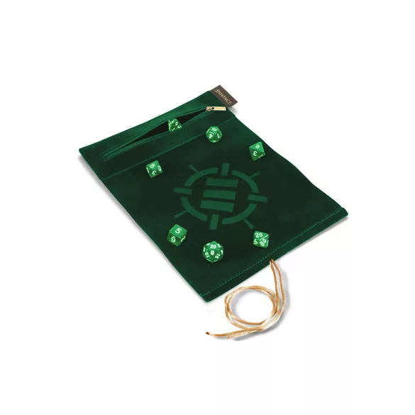 ENHANCE Roll on a Scroll™ Dice Rolling Mat & 7pc Acrylic Dice Set Green-ENTTDRS100GNEW