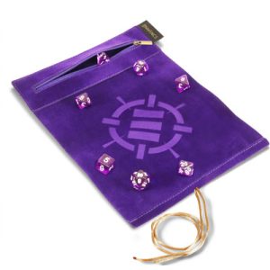 ENHANCE Roll on a Scroll™ Dice Rolling Mat & 7pc Acrylic Dice Set Purple-ENTTDRS100PREW