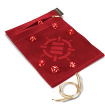 ENHANCE Roll on a Scroll™ Dice Rolling Mat & 7pc Acrylic Dice Set Red-ENTTDRS100RDEW