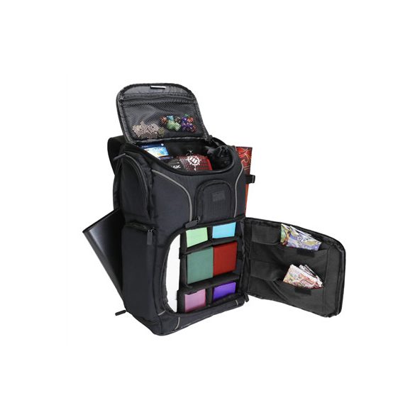 USA Gear Magic the Gathering Backpack with Customizable Interior (Black)-GRSLS17608BKEW