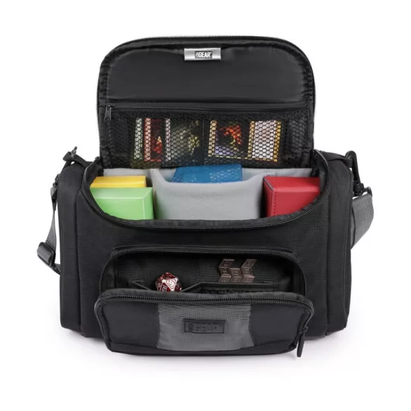 USA Gear Magic the Gathering Backpack with Customizable Interior (Black)-GRSLS17608BKEW
