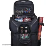 USA Gear Magic the Gathering Backpack with Customizable Interior (Black)-GRSLS17608BKEW