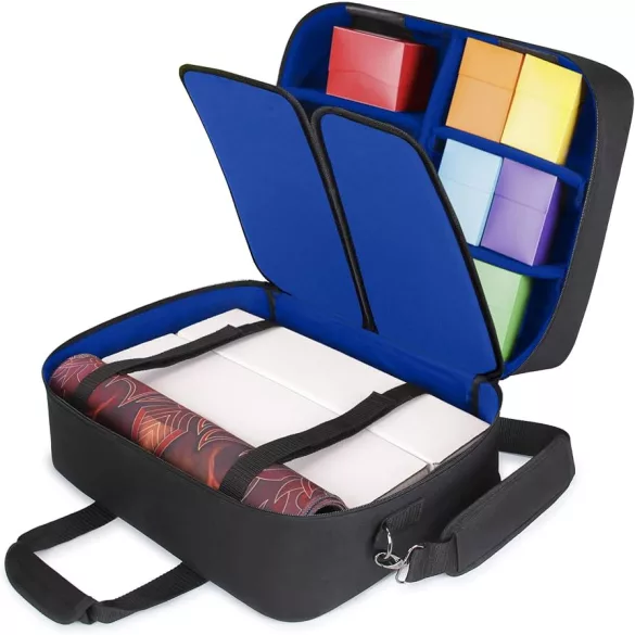 USA Gear Magic the Gathering Backpack with Customizable Interior (Blue)-GRSLS17608BLEW