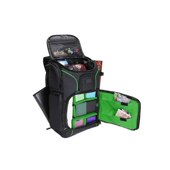 USA Gear Magic the Gathering Backpack with Customizable Interior (Green)-GRSLS17608GNEW