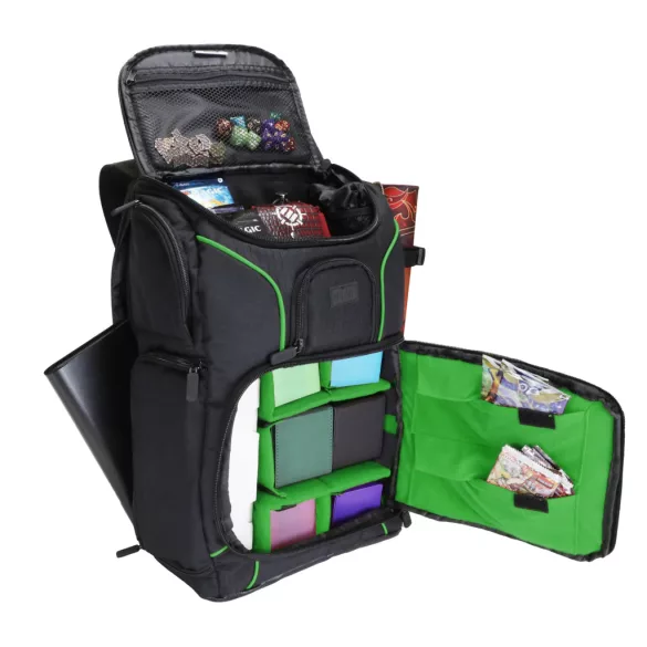 USA Gear Magic the Gathering Backpack with Customizable Interior (Green)-GRSLS17608GNEW