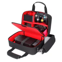 USA GEAR Switch Travel Case with Custom Storage Compartments for Accessories Red-GRSLS14100RDEW