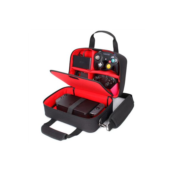 USA GEAR Switch Travel Case with Custom Storage Compartments for Accessories Red-GRSLS14100RDEW