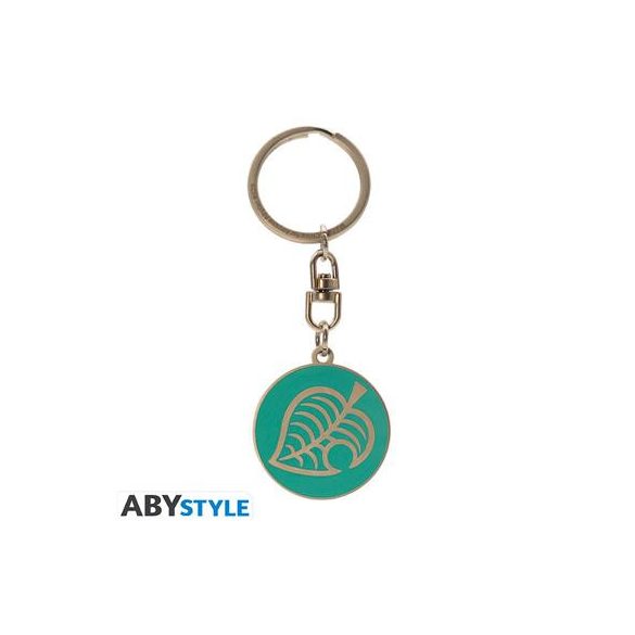 ANIMAL CROSSING - Keychain "Leaf Logo"-ABYKEY623