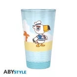 ANIMAL CROSSING - Large Glass - 400ml - "Beach Characters" - box-ABYVER303